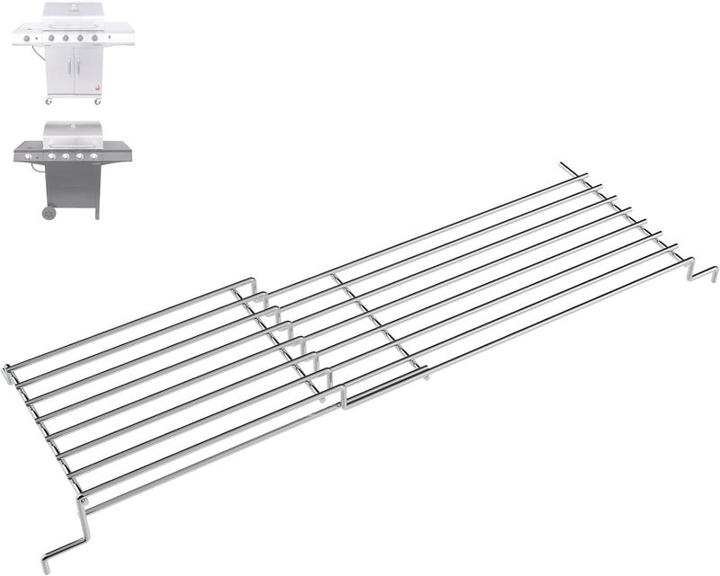 BBQration Warming Rack Grill Parts for Charbroil Performance 4 Burner 463352521 463354021 463365021 463354021 463365522, G428-0002-W1 Grill Swing Away Grid for Charbroil Grill Replacement Parts - Image 1